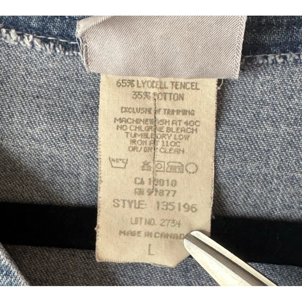 Vintage BTB Better Than Basic Button Front Denim … - image 7